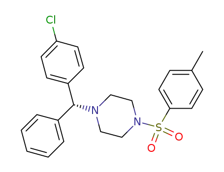 Molecular Structure of 942283-97-8 ((-)-1-[(4-chlorophenyl)phenylmethyl]-4-[(4-methylphenyl)sulfonyl]piperazine)