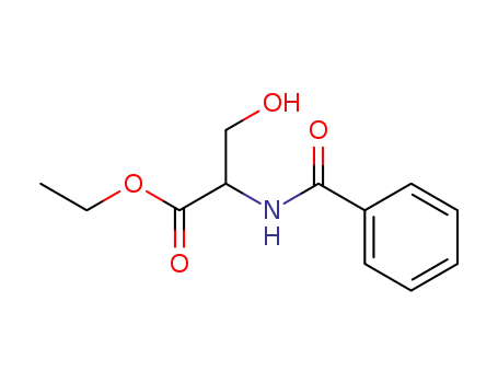 Molecular Structure of 4783-22-6 (<i>N</i>-benzoyl-serine ethyl ester)