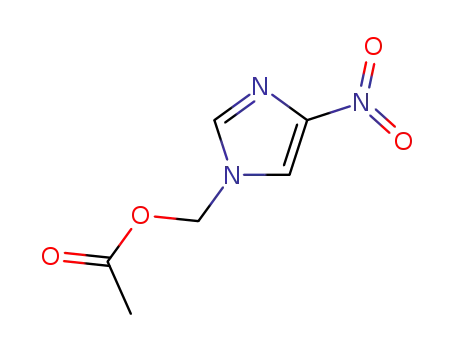 Molecular Structure of 5709-48-8 (acetic acid (4-nitroimidazol-1-yl)methyl ester)