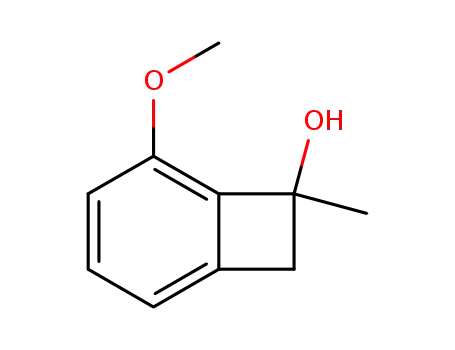 Molecular Structure of 681478-55-7 (5-methoxy-7-methylbicyclo[4.2.0]octa-1,3,5-trien-7-ol)