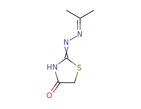 1-(propan-2-ylidene)-2-(4-oxo-thiazolidin-2-ylidene)hydrazine