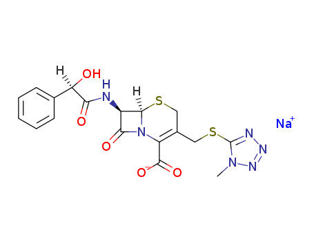 5-Thia-1-azabicyclo[4.2.0]oct-2-ene-2-carboxylicacid,7-[[(2R)-2-hydroxy-2-phenylacetyl]amino]-3-[[(1-methyl-1H-tetrazol-5-yl)thio]methyl]-8-oxo-,sodium salt (1:1), (6R,7R)-