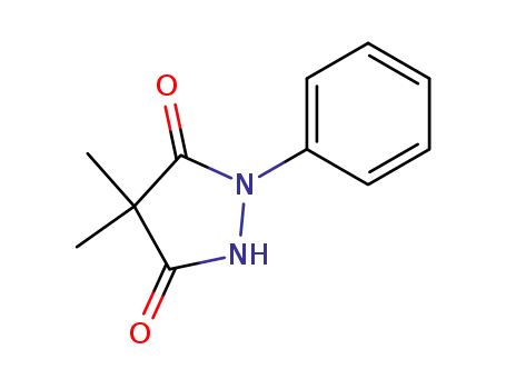 Molecular Structure of 57186-07-9 (3,5-Pyrazolidinedione, 4,4-dimethyl-1-phenyl-)