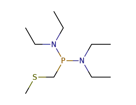 Molecular Structure of 124008-75-9 (methylthiomethylphosphonous bis(diethylamide))