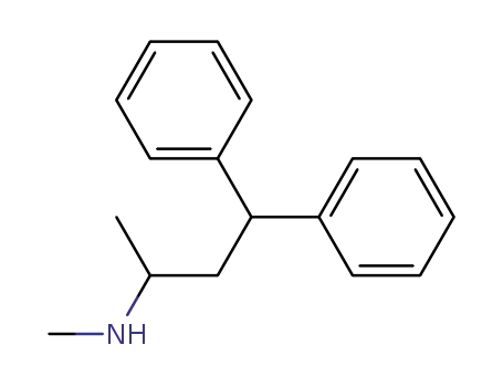 Molecular Structure of 29869-78-1 (N,1-dimethyl-3,3-diphenylpropylamine)