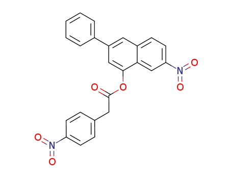 Benzeneacetic acid,4-nitro-, 7-nitro-3-phenyl-1-naphthalenyl ester