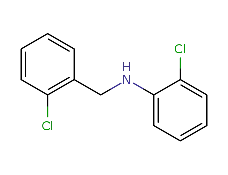 Molecular Structure of 88450-73-1 (Benzenemethanamine, 2-chloro-N-(2-chlorophenyl)-)