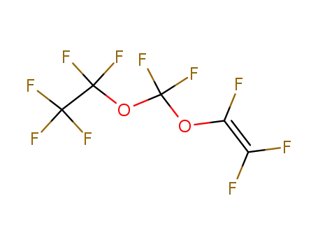 Molecular Structure of 346662-93-9 (1-[difluoro(1,2,2-trifluorovinyloxy)methoxy]-1,1,2,2,2-pentafluoro-ethane)