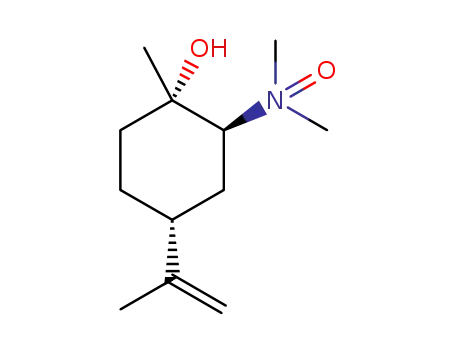 Molecular Structure of 1415961-21-5 ((1S,2S,5R)-2-hydroxy-N,N,2-trimethyl-5-(prop-1-en-2-yl)cyclohexanamineoxide)