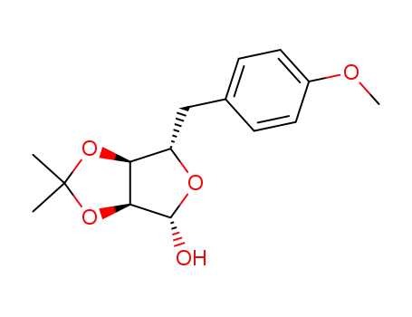5-deoxy-2,3-O-isopropylidene-5-(p-methoxyphenyl)-β-L-ribofuranose