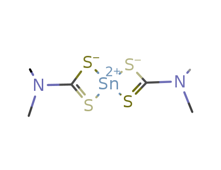 Tin,bis(dimethylcarbamodithioato-kS,kS')-, (T-4)- (9CI)