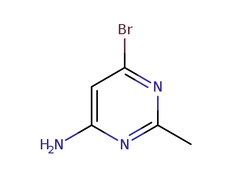 Molecular Structure of 1161763-15-0 (4-Amino-6-bromo-2-methylpyrimidine)