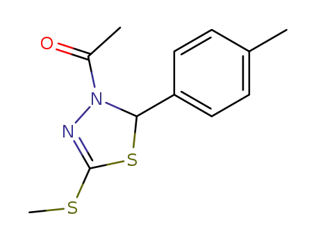 1-(5-Methylsulfanyl-2-p-tolyl-[1,3,4]thiadiazol-3-yl)-ethanone