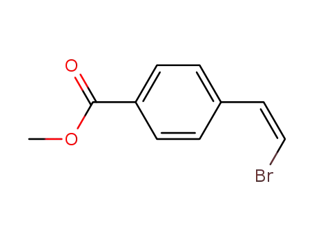 Molecular Structure of 356759-39-2 ((Z)-4-(β-bromovinyl)benzoic acid methyl ester)