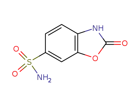 Molecular Structure of 22876-18-2 (2,3-dihydro-2-oxobenzoxazole-6-sulphonamide)