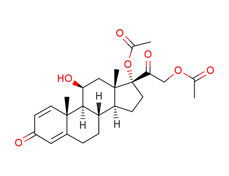 Pregna-1,4-diene-3,20-dione, 17,21-bis(acetyloxy)-11-hydroxy-, (11beta)-