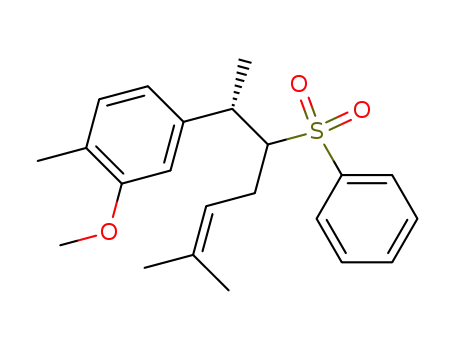 2-methoxy-1-methyl-4-((2S)-6-methyl-3-(phenylsulfonyl)hept-5-en-2-yl)benzene