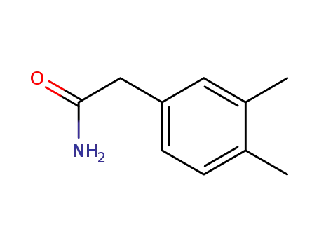 Molecular Structure of 17283-17-9 ((3,4-dimethyl-phenyl)-acetic acid amide)