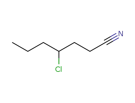 Molecular Structure of 5829-82-3 (Heptanenitrile, 4-chloro-)