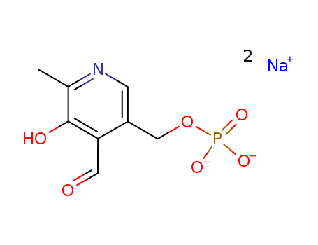 4-Pyridinecarboxaldehyde,3-hydroxy-2-methyl-5-[(phosphonooxy)methyl]-, sodium salt (1:1)