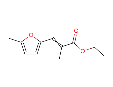 2-PROPENOIC ACID, 2-METHYL-3-(5-METHYL-2-FURANYL)-, 에틸 에스테르, (2E)-