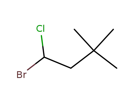Molecular Structure of 53268-47-6 (Butane, 1-bromo-1-chloro-3,3-dimethyl-)