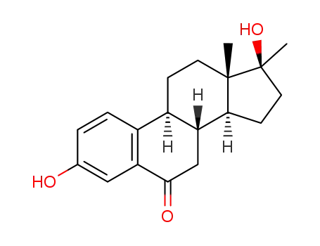 Molecular Structure of 1428370-37-9 (17α-methyl-3,17β-dihydroxyestr-1,3,5(10)-trien-6-one)