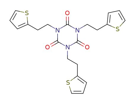 Molecular Structure of 150177-92-7 (1,3,5-tris-(2-(2-thienyl)ethyl)isocyanurate)