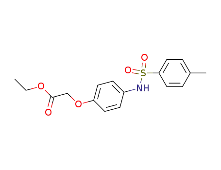 Molecular Structure of 103790-30-3 ([4-(toluene-4-sulfonylamino)-phenoxy]-acetic acid ethyl ester)