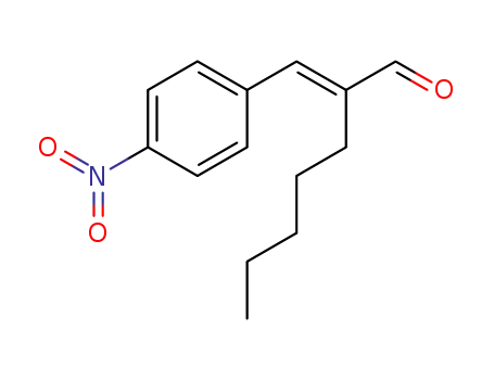 Molecular Structure of 1433691-07-6 ((E)-2-(4-nitrobenzylidene)heptanal)