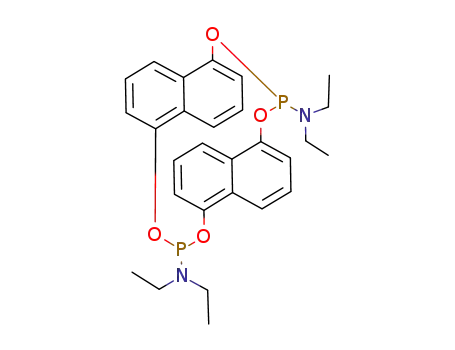 N<sub>3</sub>,N<sub>3</sub>,N<sub>16</sub>,N<sub>16</sub>-tetraethyl-2,4,15,17-tetraoxa-3,16-diphosphapentacyclo[20.4.0.0<sup>5,10</sup>.0<sup>9,14</sup>.0<sup>18,23</sup>]hexacosa-1<sup>(22)</sup>,5<sup>(10)</sup>,6,8,11,13,18,20,23,25-decaene-3,16-diamine
