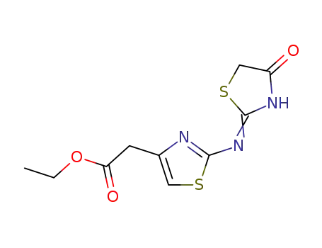 4-Thiazoleacetic acid, 2-[(4,5-dihydro-4-oxo-2-thiazolyl)amino]-, ethyl
ester