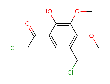 2-Chloro-2'-hydroxy-3',4'-dimethoxy-5'-chloromethylacetophenone