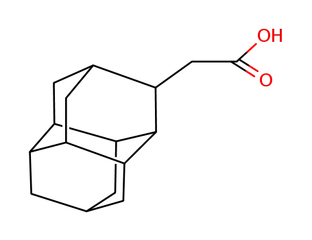 Molecular Structure of 105522-50-7 ((3-diamantyl)acetic acid)