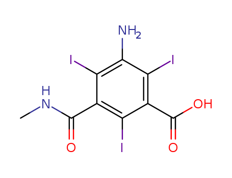 Benzoic acid,3-amino-2,4,6-triiodo-5-[(methylamino)carbonyl]-