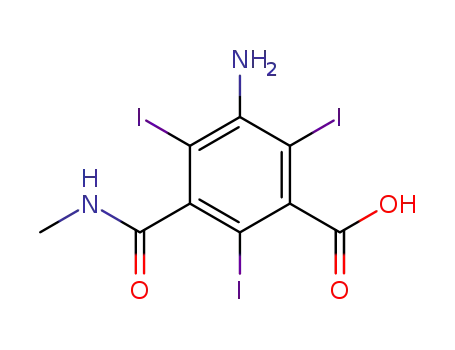 3-アミノ-2,4,6-トリヨード-5-(メチルカルバモイル)安息香酸