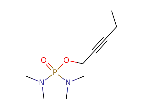Molecular Structure of 53799-89-6 (tetra-<i>N</i>-methyl-phosphorodiamidic acid pent-2-ynyl ester)