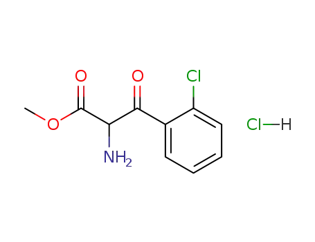Molecular Structure of 93102-90-0 (Phenylalanine, 2-chloro-b-oxo-, methyl ester, hydrochloride)