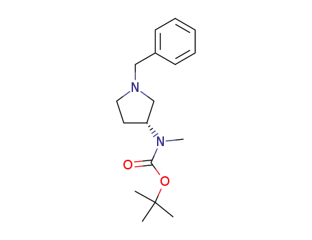 Carbamic acid, methyl[(3R)-1-(phenylmethyl)-3-pyrrolidinyl]-,
1,1-dimethylethyl ester