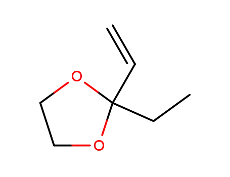 Molecular Structure of 22515-82-8 (2-Ethyl-2-vinyl-1,3-dioxolane)