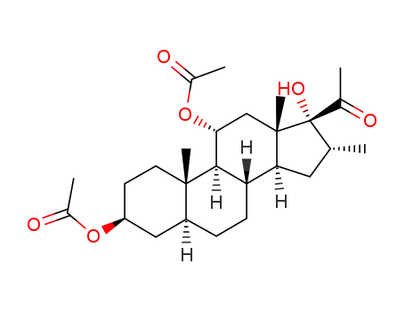 3β,11α-diacetoxy-17-hydroxy-16α-methyl-5α-pregnan-20-one