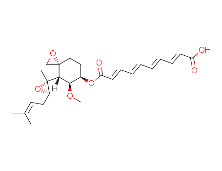 2,4,6,8-Decatetraenedioicacid,1-[(3R,4S,5S,6R)-5-methoxy-4-[(2R,3R)-2-methyl-3-(3-methyl-2-buten-1-yl)-2-oxiranyl]-1-oxaspiro[2.5]oct-6-yl]ester, (2E,4E,6E,8E)-