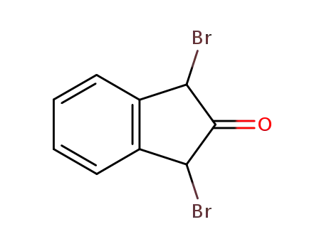 Molecular Structure of 39094-23-0 (1,3-dibromo-indan-2-one)