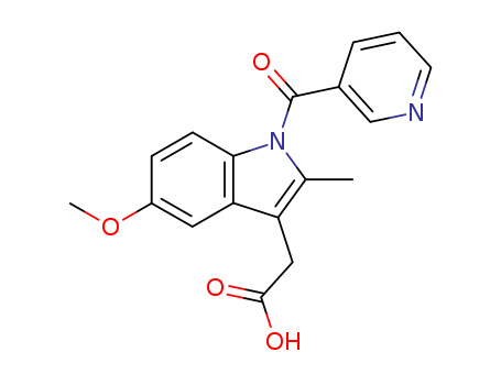 1H-Indole-3-aceticacid, 5-methoxy-2-methyl-1-(3-pyridinylcarbonyl)-