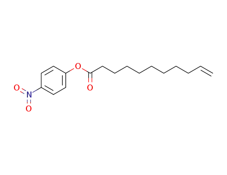 Molecular Structure of 151309-96-5 (10-Undecenoic acid, 4-nitrophenyl ester)