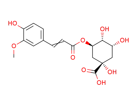 Molecular Structure of 1899-29-2 (3-O-Feruloylquinic acid)