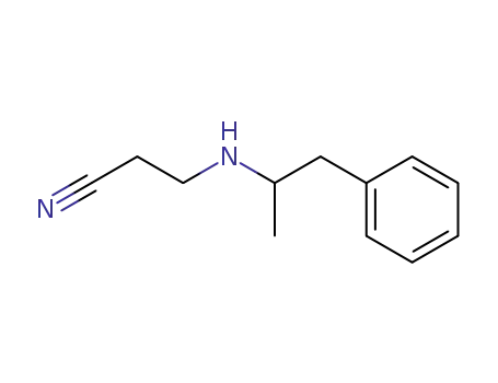 Molecular Structure of 16397-28-7 (3-[(1-methyl-2-phenylethyl)amino]propiononitrile)