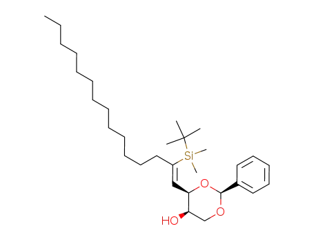 (2S,4R,5R)-4-[(Z)-2-(tert-Butyl-dimethyl-silanyl)-pentadec-1-enyl]-2-phenyl-[1,3]dioxan-5-ol