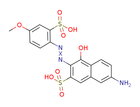 2-NAPHTHALENESULFONIC ACID 7-AMINO-4-HYDROXY-3-[(4-METHOXY-2-SULFOPHENYL)AZO]-