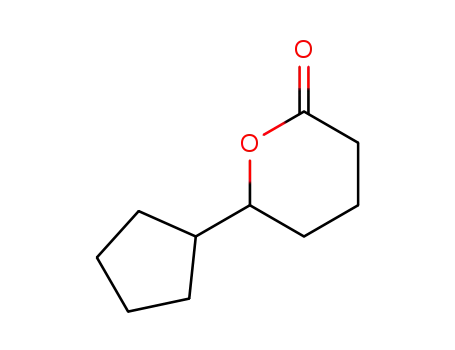 Molecular Structure of 16429-17-7 (6-cyclopentyltetrahydro-2H-pyran-2-one)